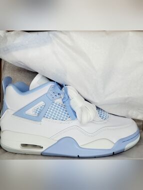 Air Jordan 4 Retro 'Forget Me Not' Baby Blue/White Sz 11 Women=9.5 Men NIB